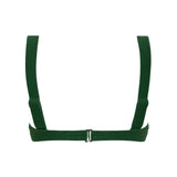 women's palma green terry bikini top with cups