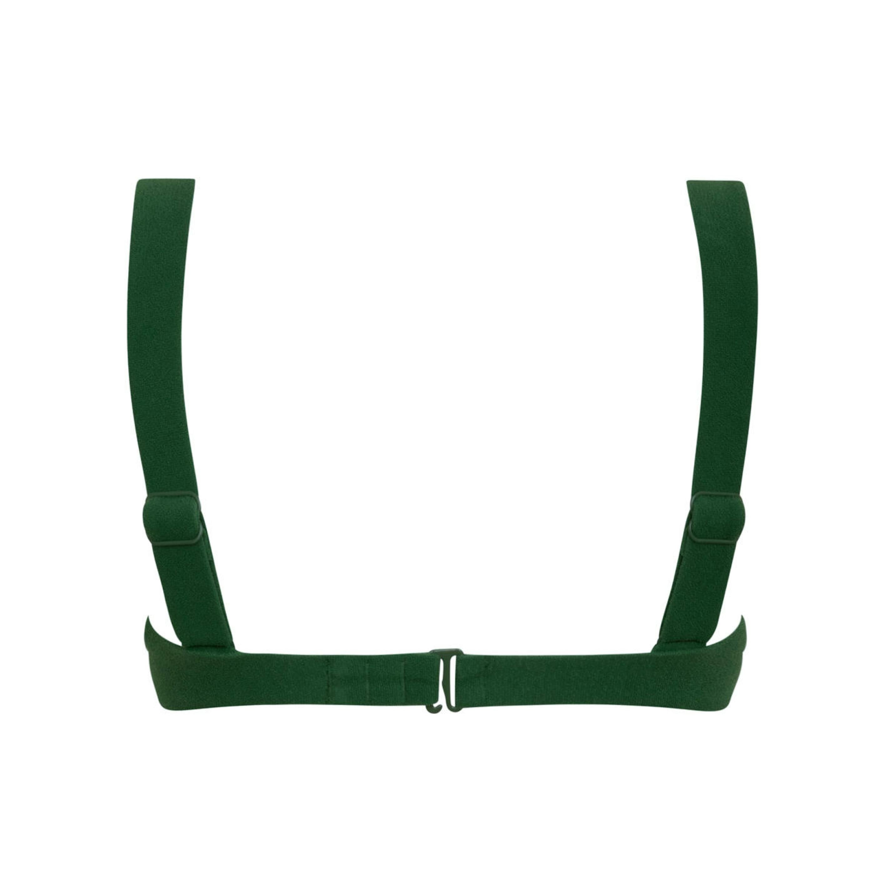 women's palma green terry bikini top with cups