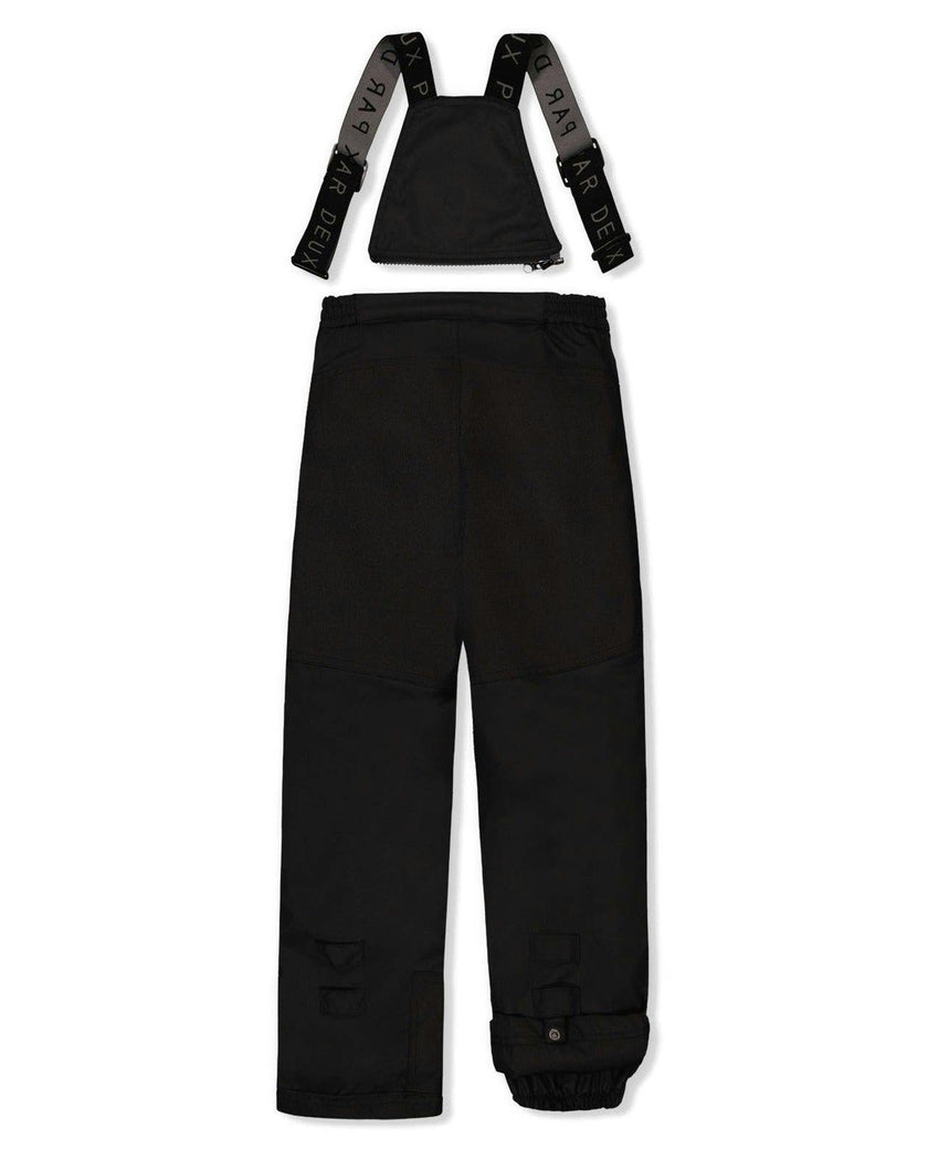 Two Piece Play Snowsuit Green Yellow And Blue Checkerboard With Black Pants