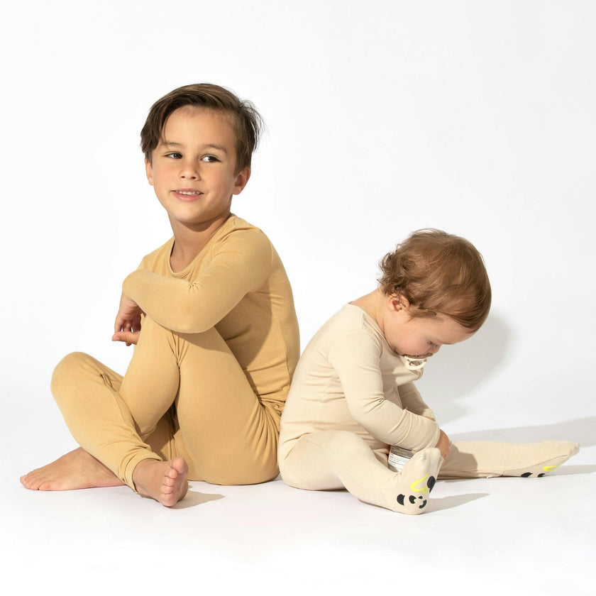 Oat Bamboo Convertible Footie