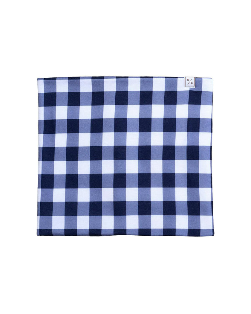 Neck Warmer in Navy Gingham