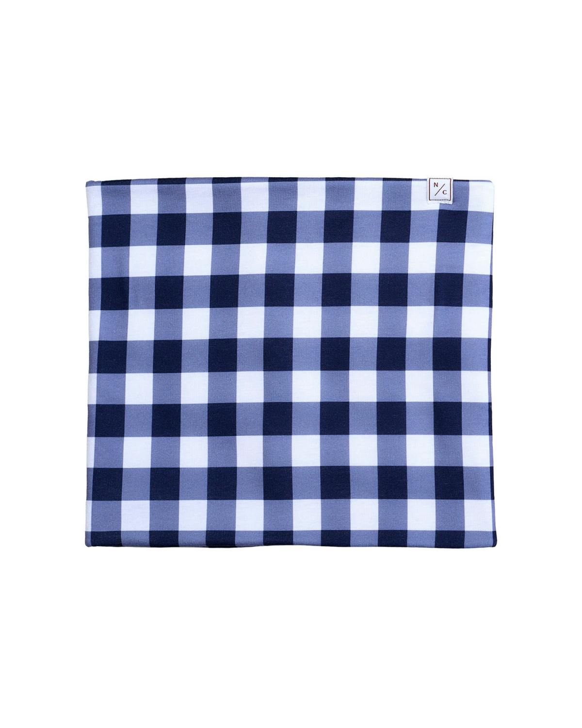 Neck Warmer in Navy Gingham