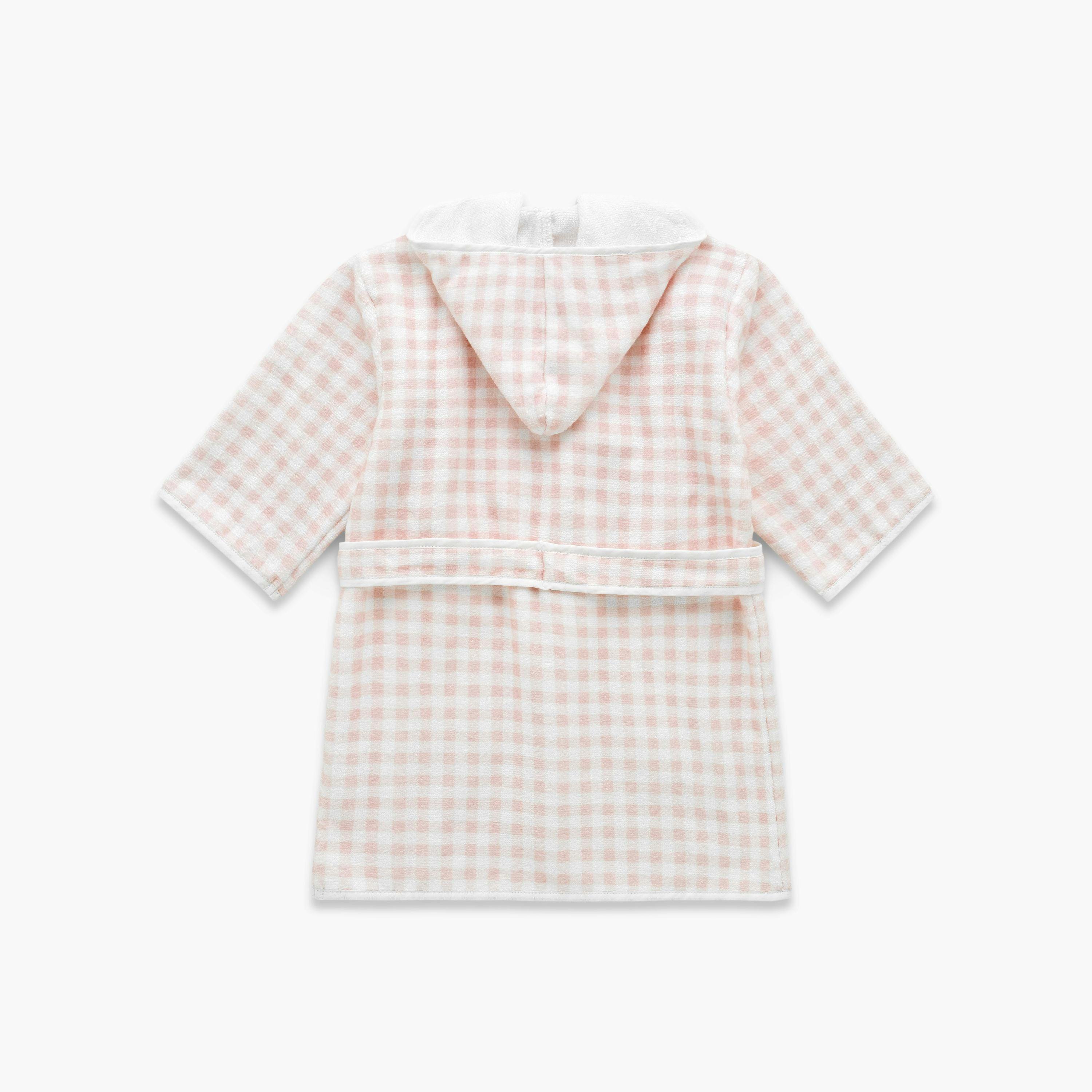 Picnic Gingham Bathrobe - Pink