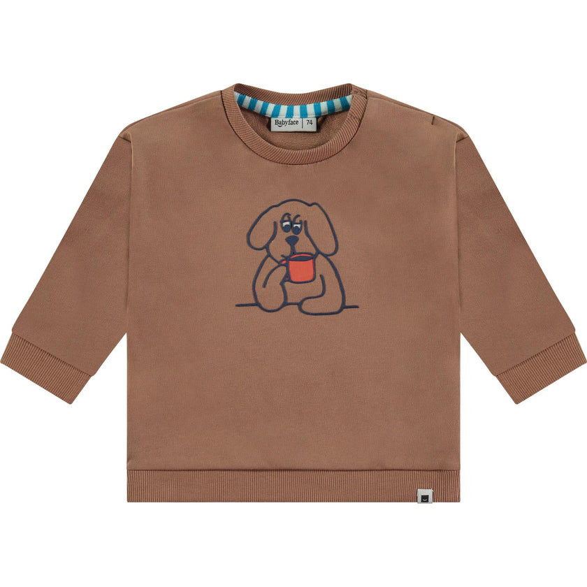 Dog Embroidered Sweatshirt