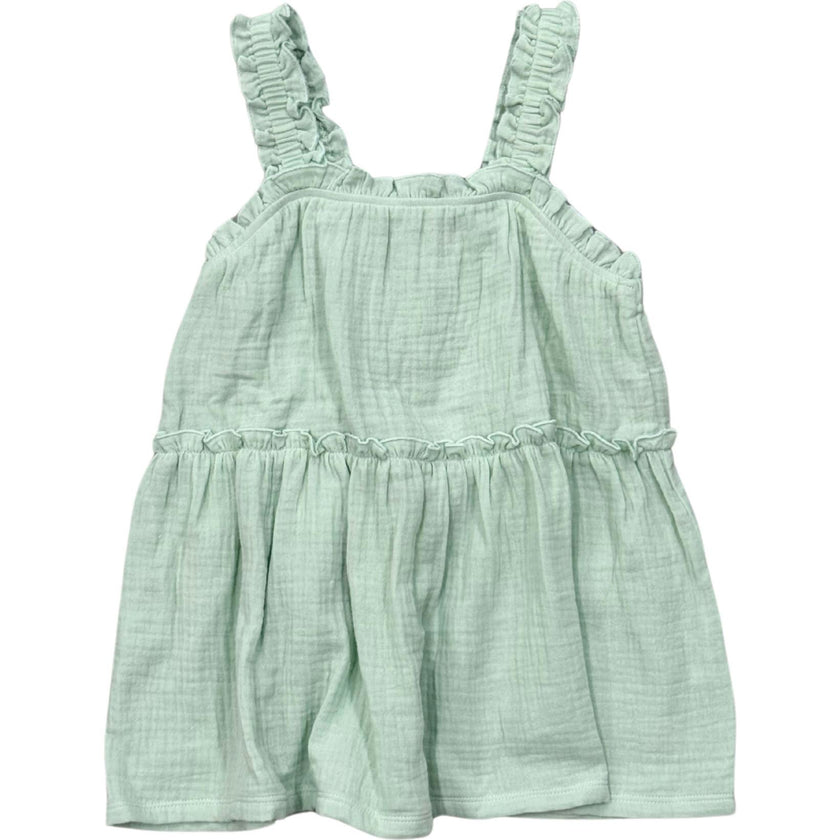 Ruffle Gauze Tank
