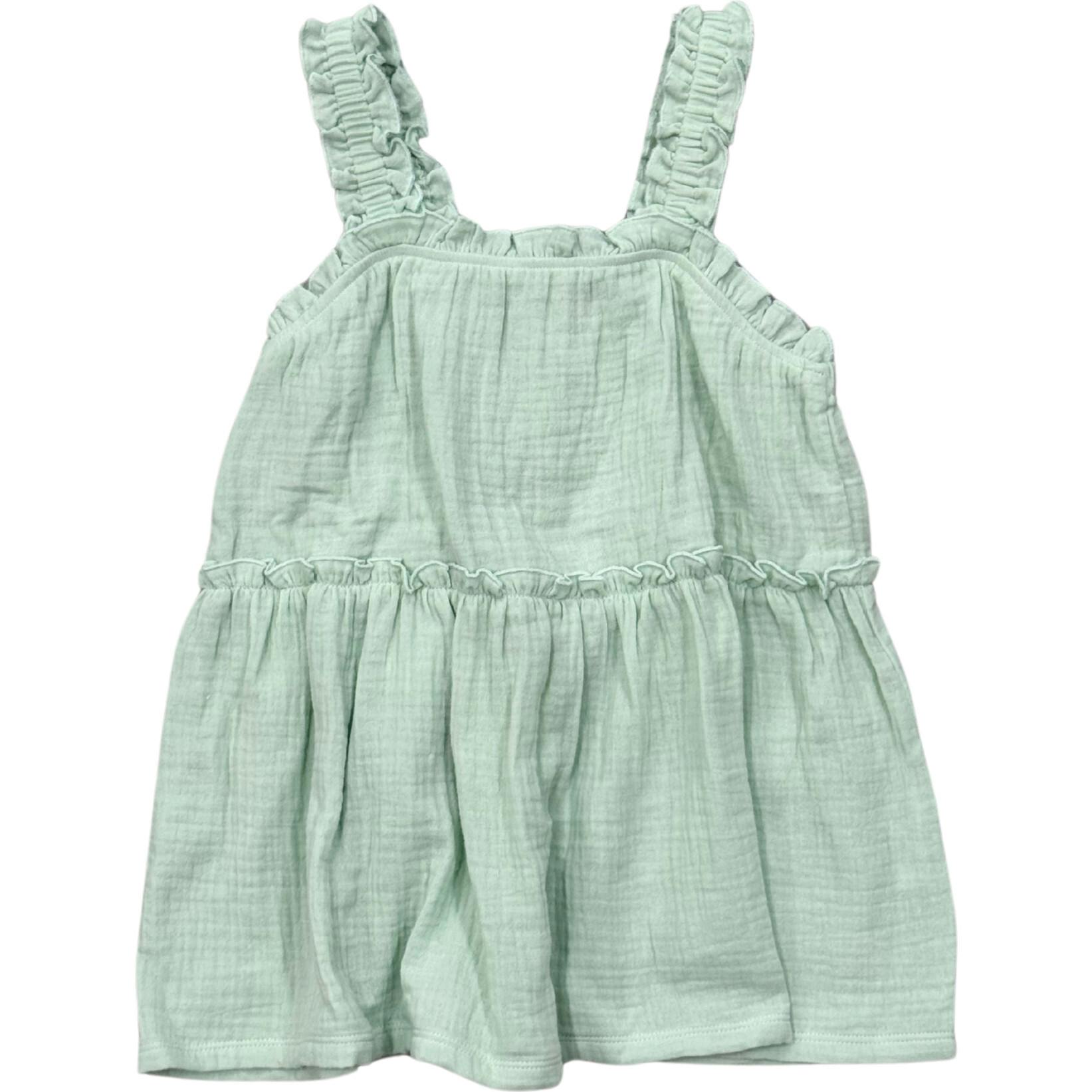Ruffle Gauze Tank