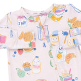 Breakfast Club Pink - 2 Way Zipper Footie