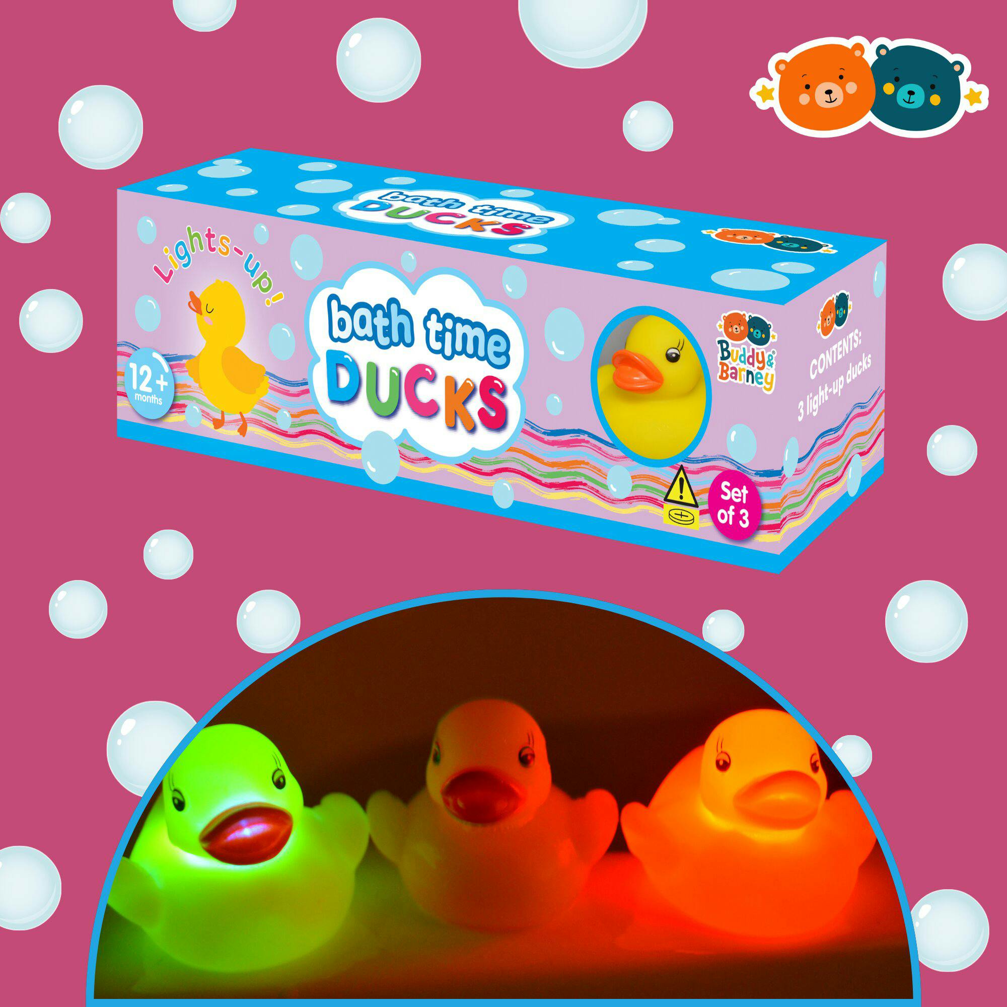 Bath Time: Light-Up Ducks