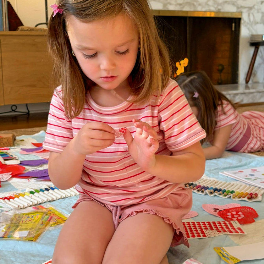 Willie T-Shirt, Petal Mini Stripe