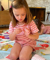 Willie T-Shirt, Petal Mini Stripe