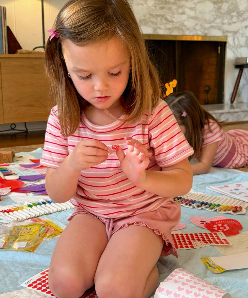 Willie T-Shirt, Petal Mini Stripe
