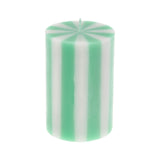 Bright Striped Pillar Candles