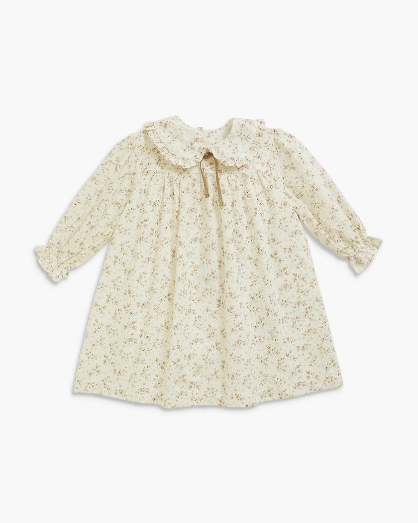 Leela Dress Pink Gold Floral