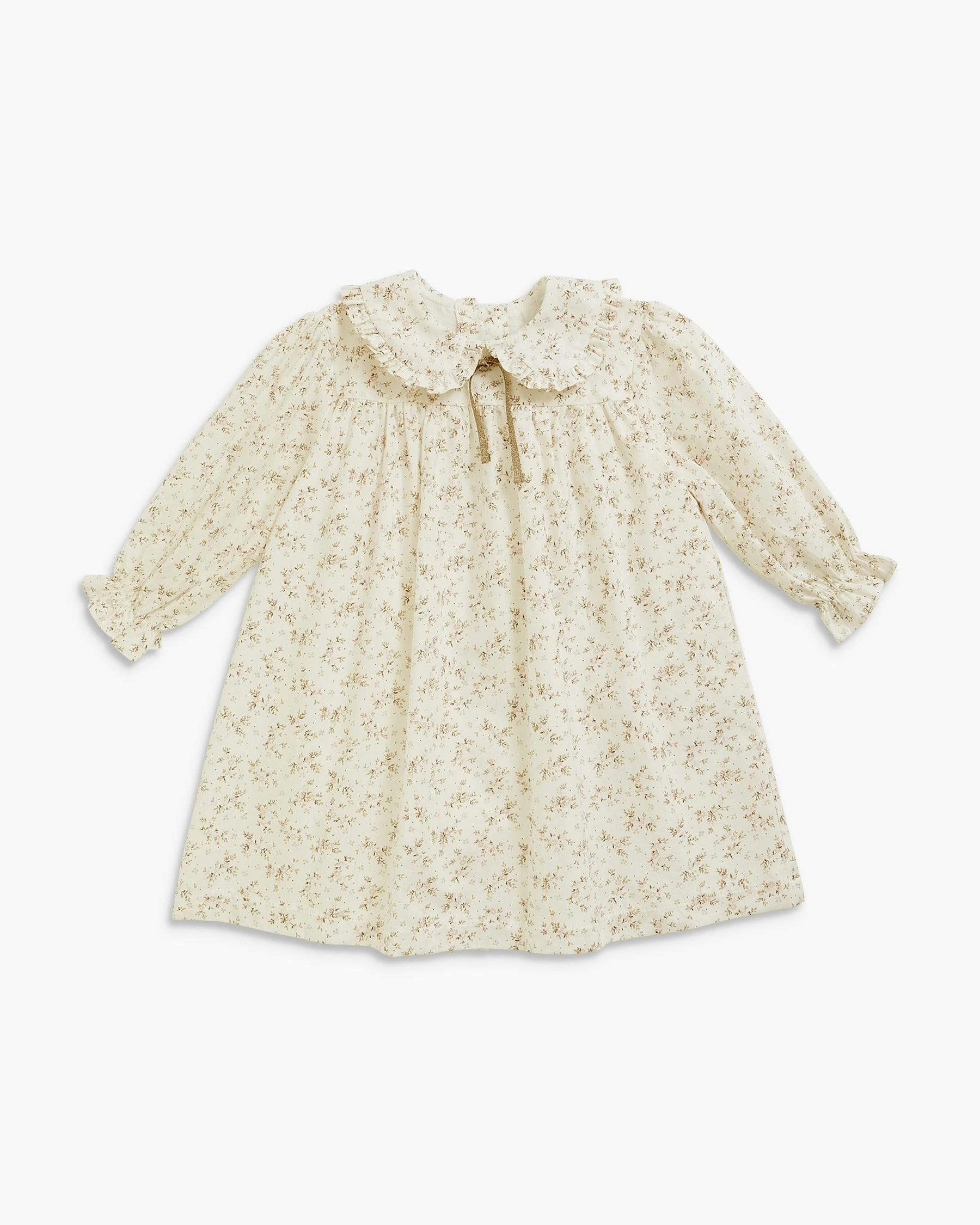 Leela Dress Pink Gold Floral