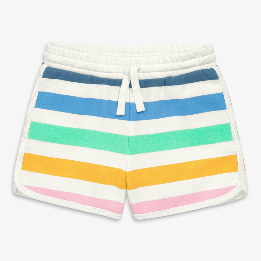 Kids recess short in candy stripe