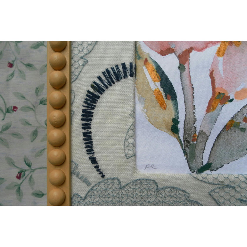 Slow Seeds No. 23 – Original Watercolor & Oil Pastel Painting