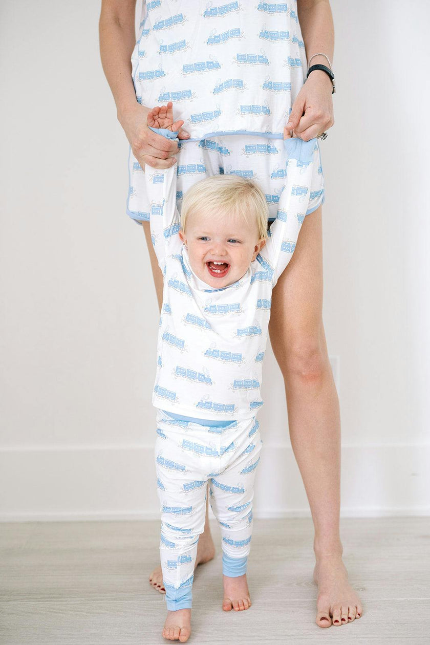 Train - Sleep Romper zip