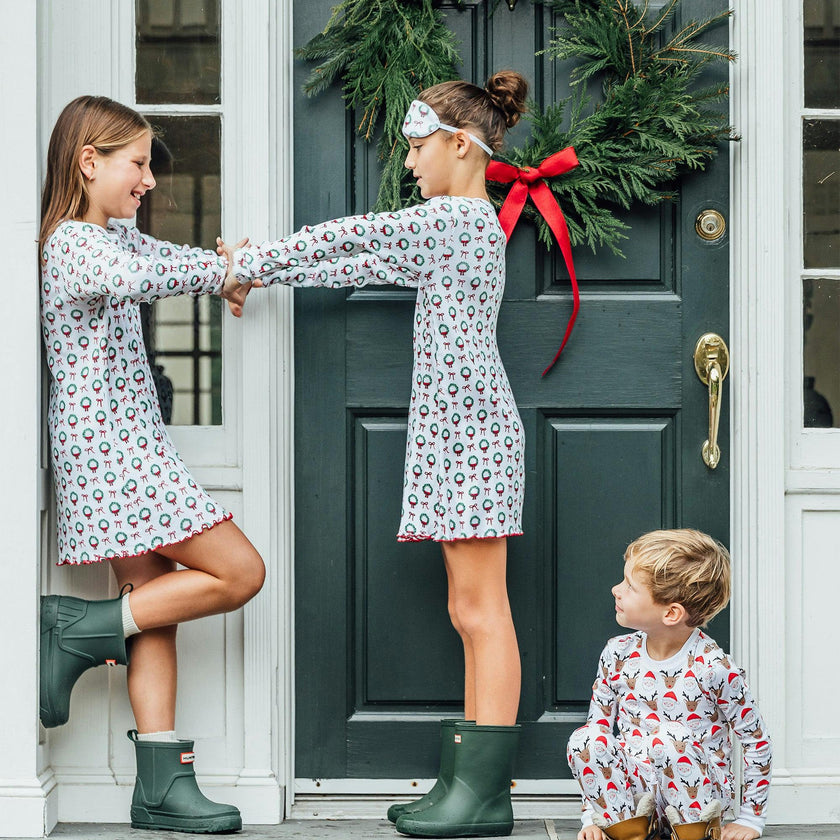 The Organic Rib Long Sleeve Dress [Fa La La]