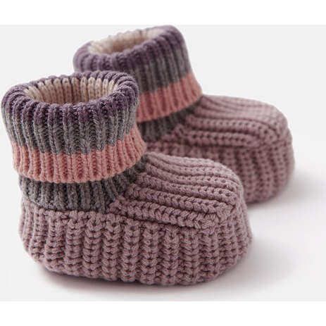 Chunky Ribbed Knit Anti-Grip Sole Slip-On Slippers