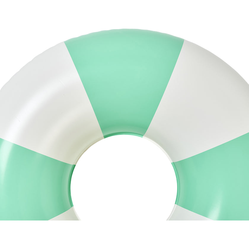 Tube Pool Ring: Zest - Neon Green Stripe