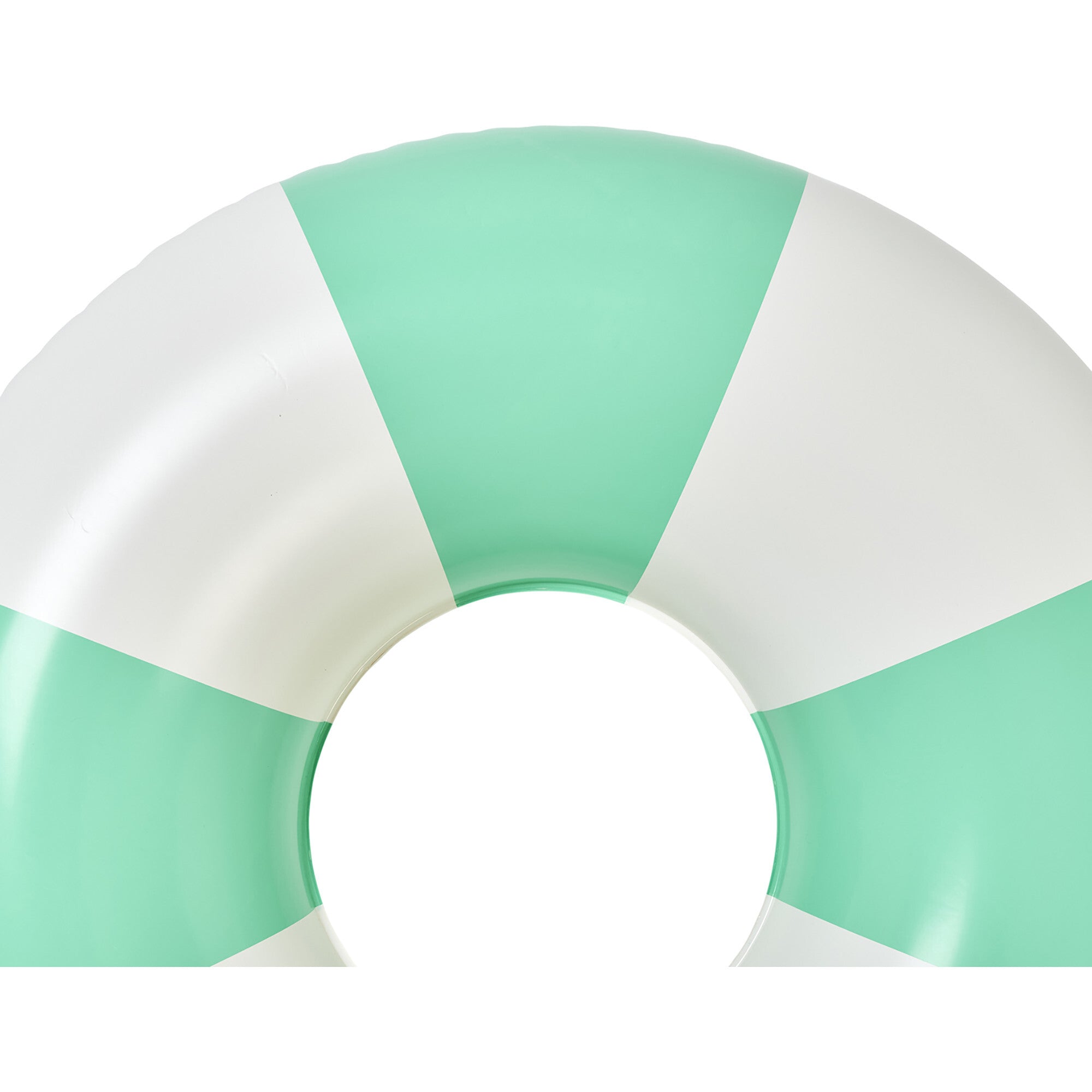 Tube Pool Ring: Zest - Neon Green Stripe