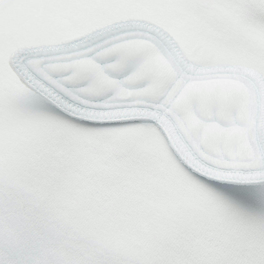 Velour Angel Wing™ Sleepsuit - Blue