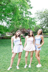 Girls Ruffle Strap Tank Top - Lavender