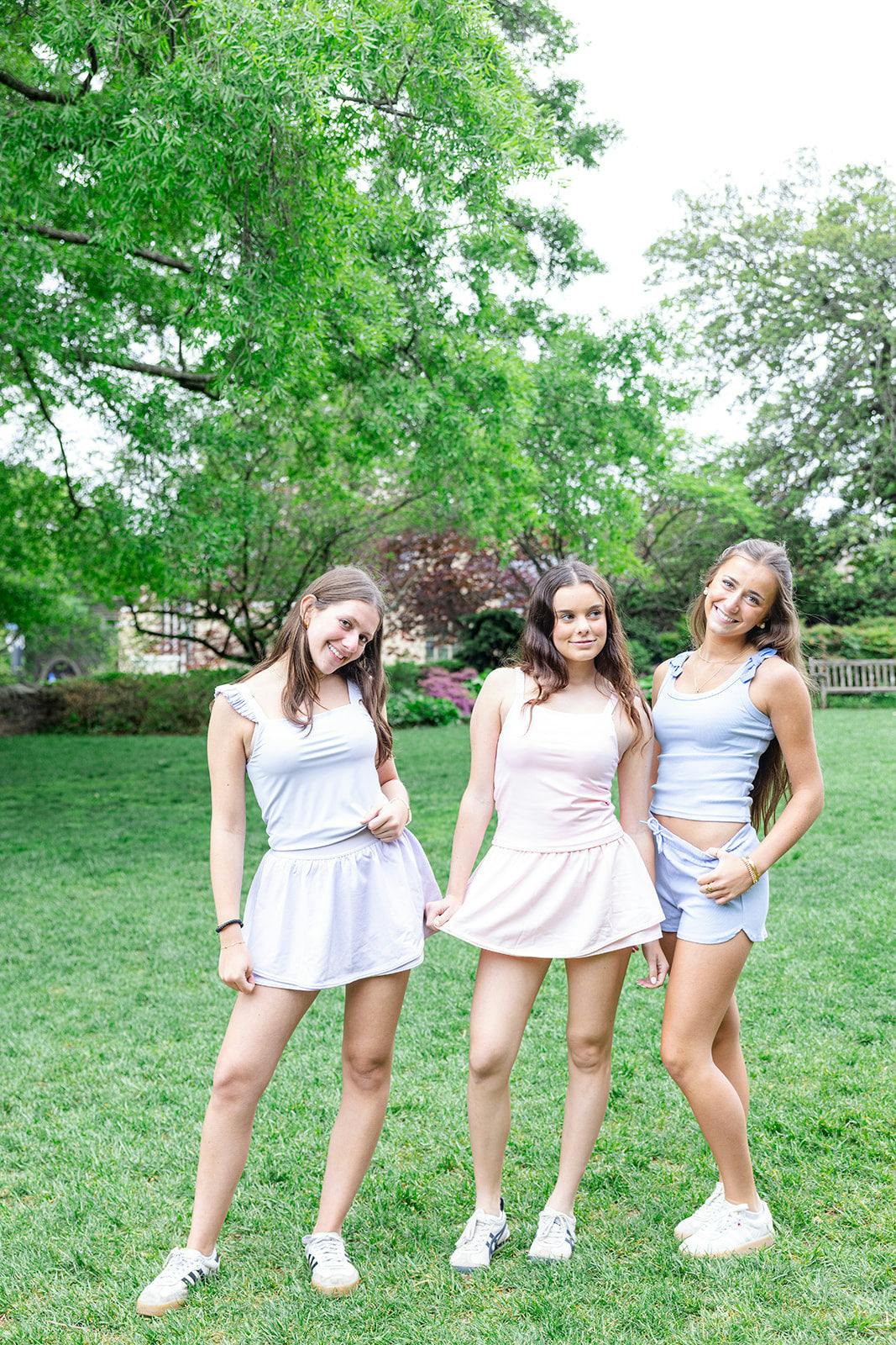 Girls Ruffle Strap Tank Top - Lavender