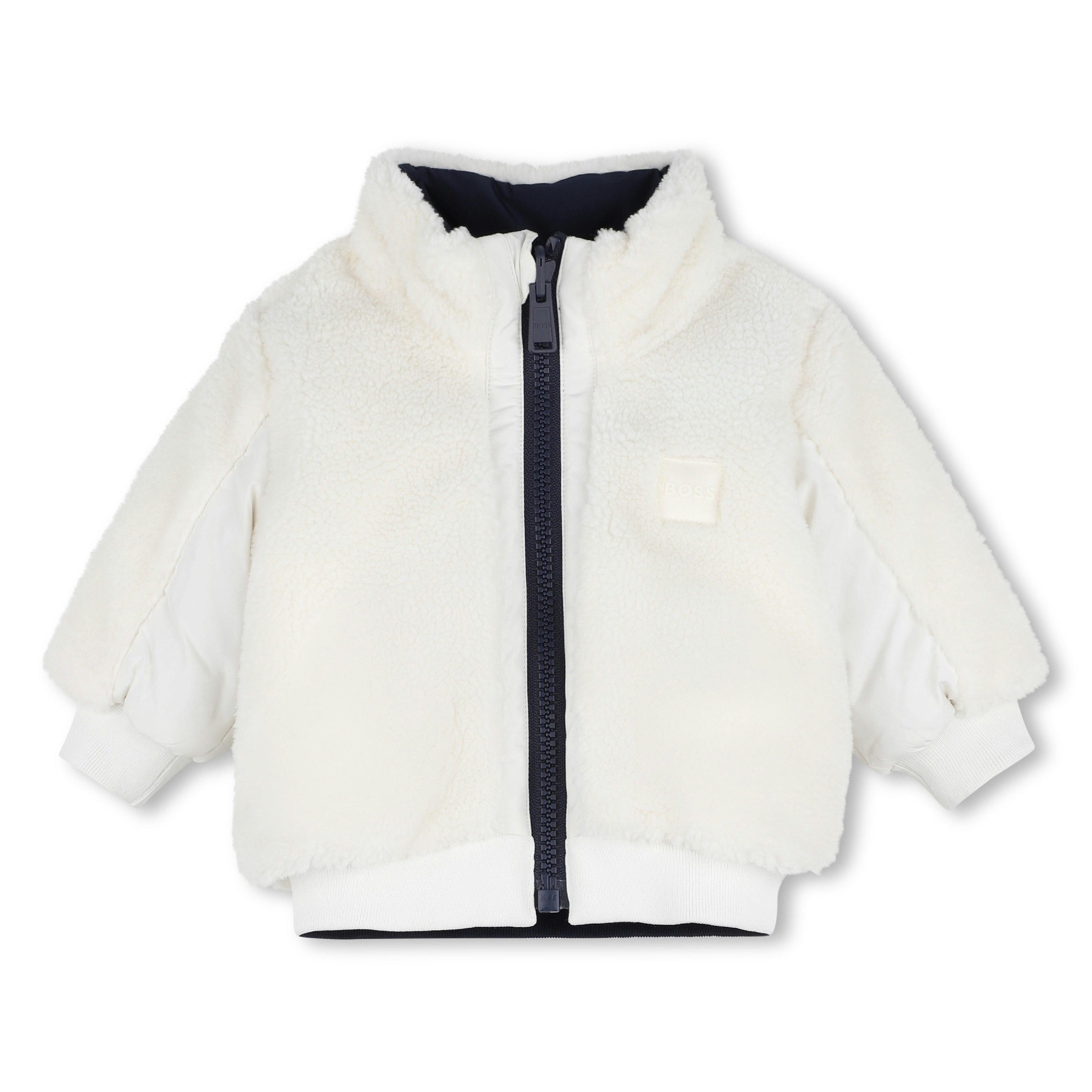 Ivory Reversible Teddy Jacket