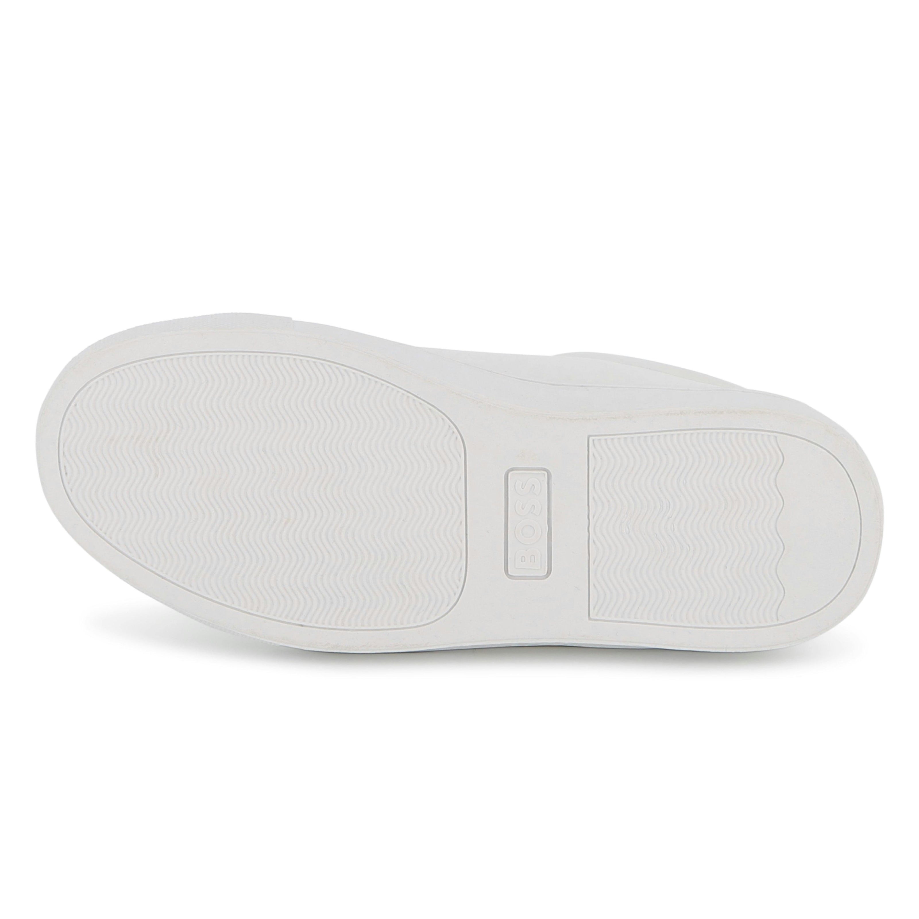 White Low-Top Leather Sneakers