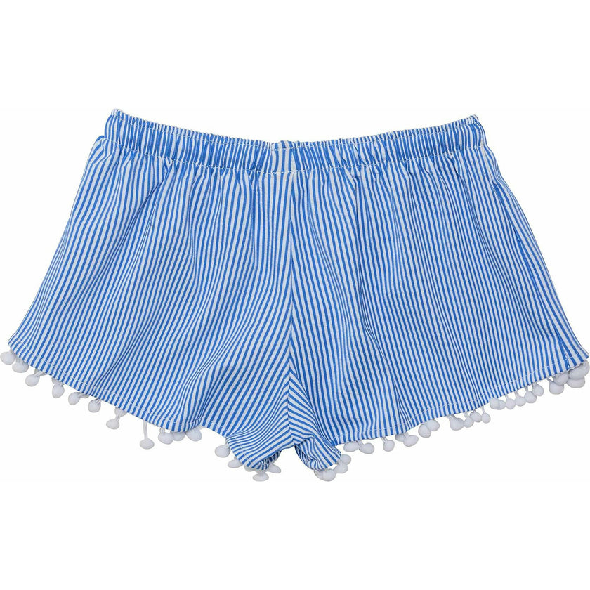 UPF50+ Pompom Lace Trim Drawstring Swim Shorts