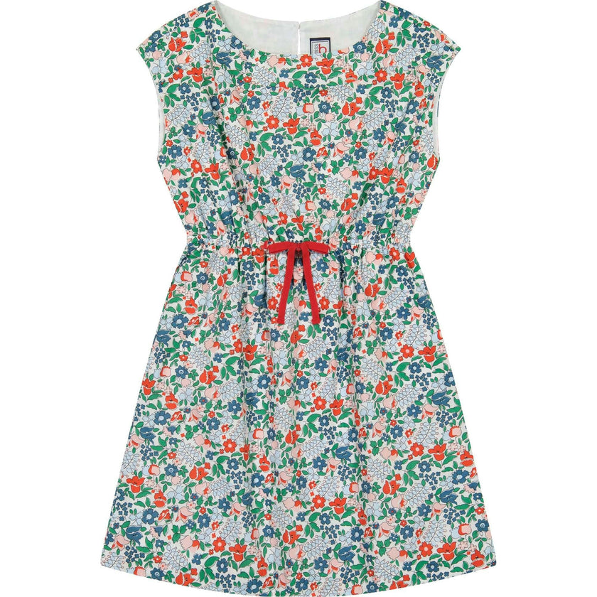 Izzy Drawstring Drop Shoulder Dress, Florals