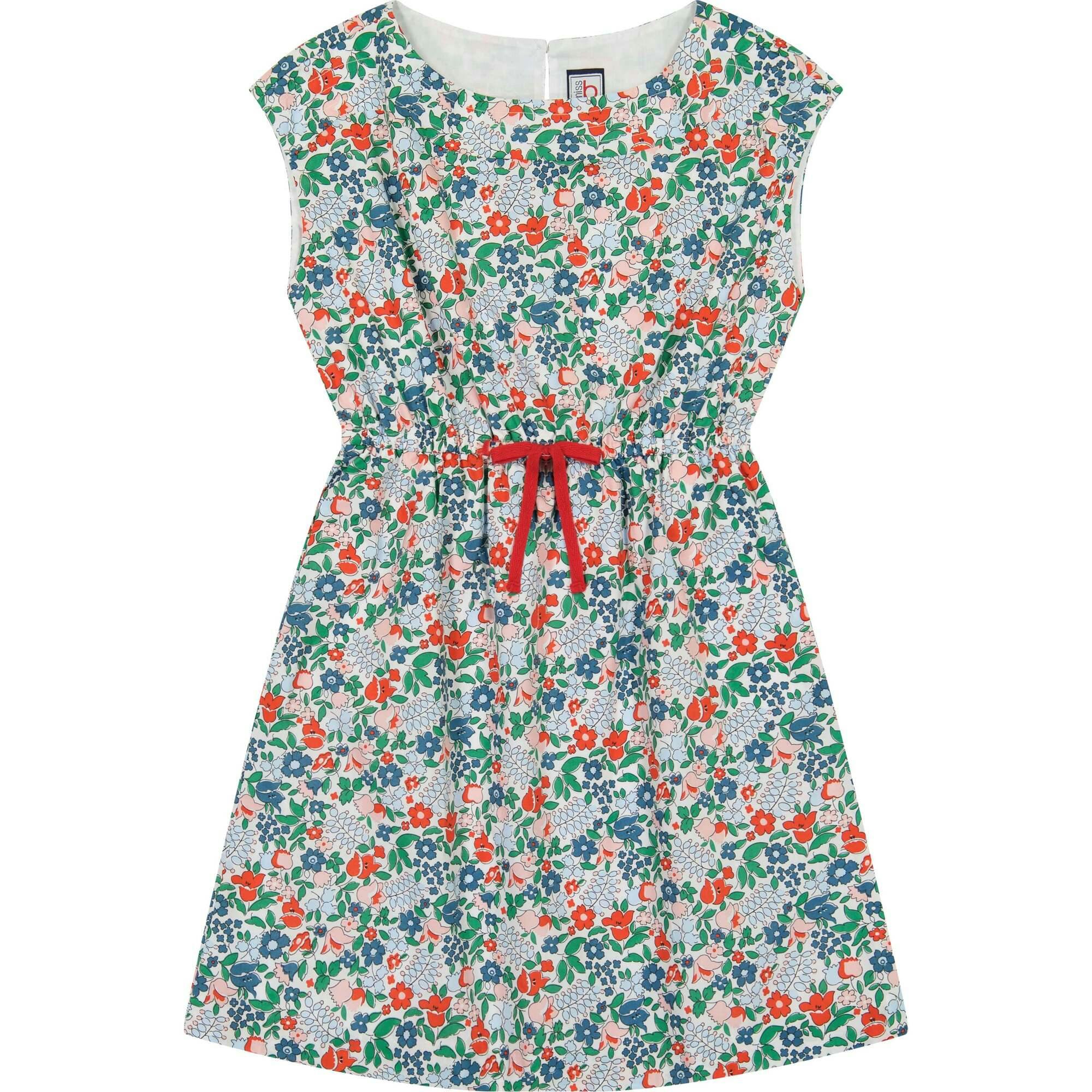 Izzy Drawstring Drop Shoulder Dress, Florals