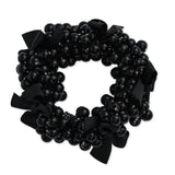 Beaded Bow Scrunchie Set