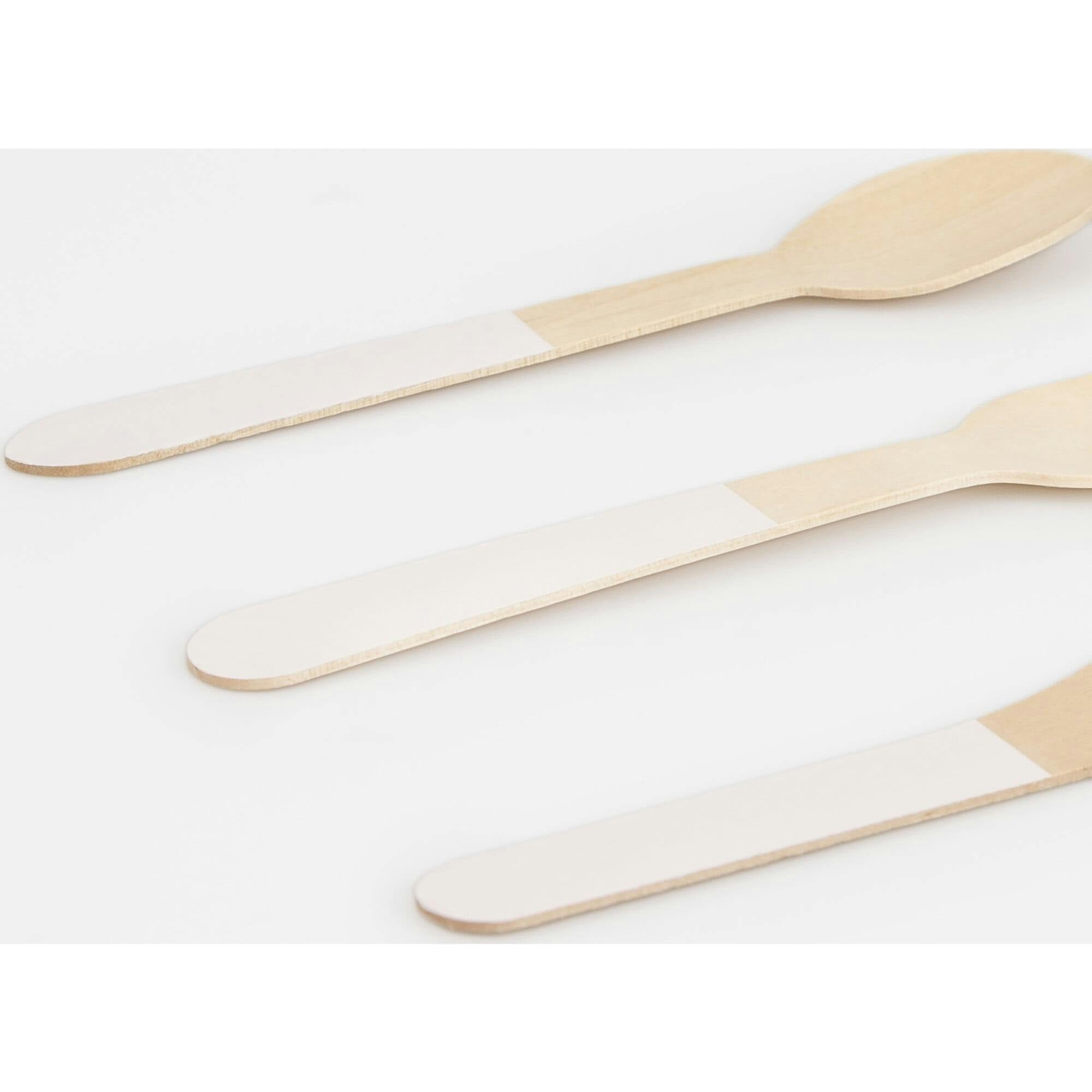 Ballet Slipper Pink Wooden Cutlery Set