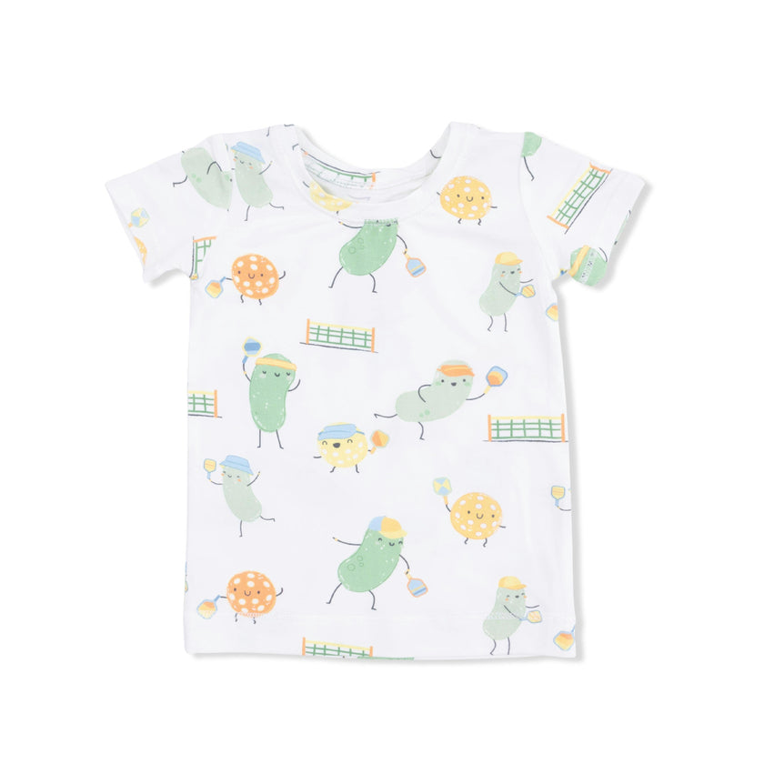 Pickles Playing Pickleball - Short Sleeve Loungewear Set