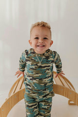 Boys Raglan Sweatshirt in Camouflage