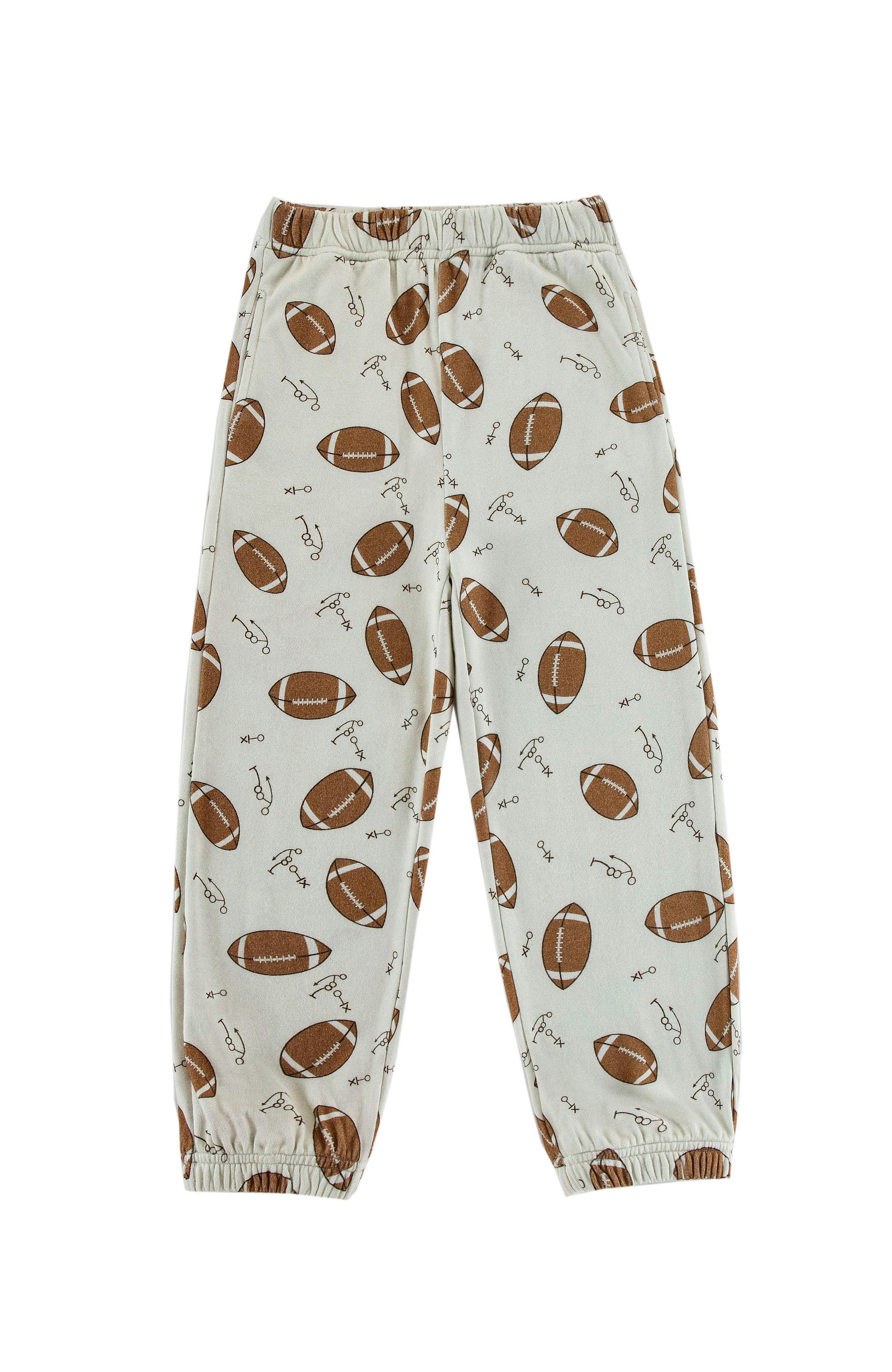 Soft Fleece Jogger, Football Scramble