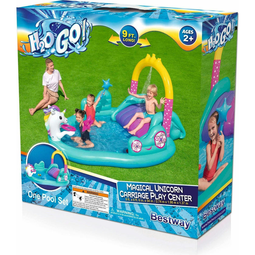 H2OGO! Magical Carriage Inflatable Play Pool Center