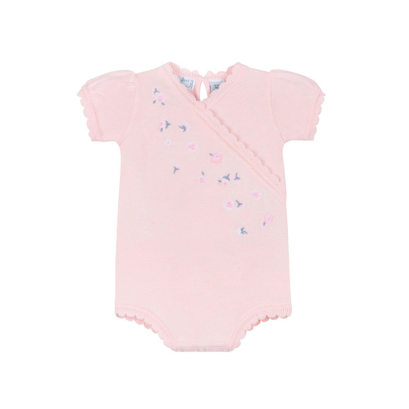 Girls Little Blossoms Knit Romper