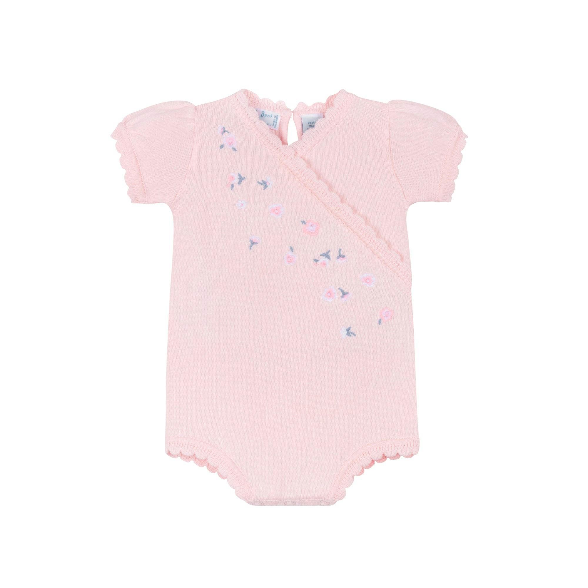 Girls Little Blossoms Knit Romper