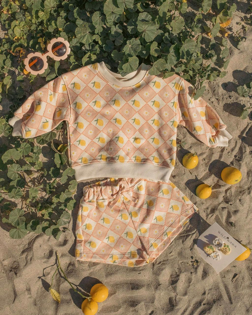 Sweatshirt Set in Lemon Twist