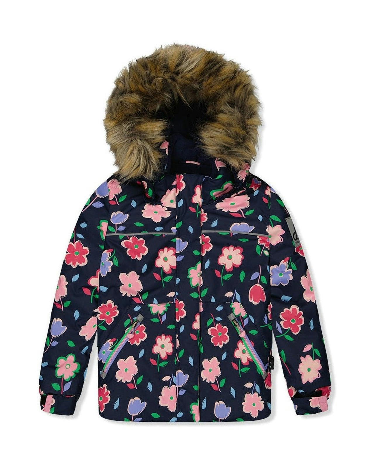 Two Piece Discover Snowsuit Blue Floral Print