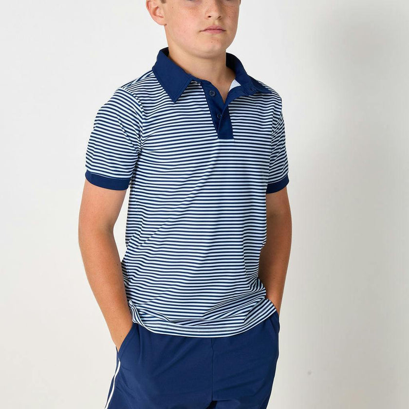 navy retro super short with white piping