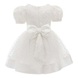 White Polka Dot Princess Dress