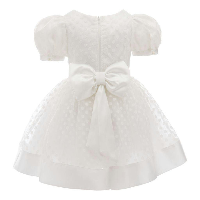 White Polka Dot Princess Dress
