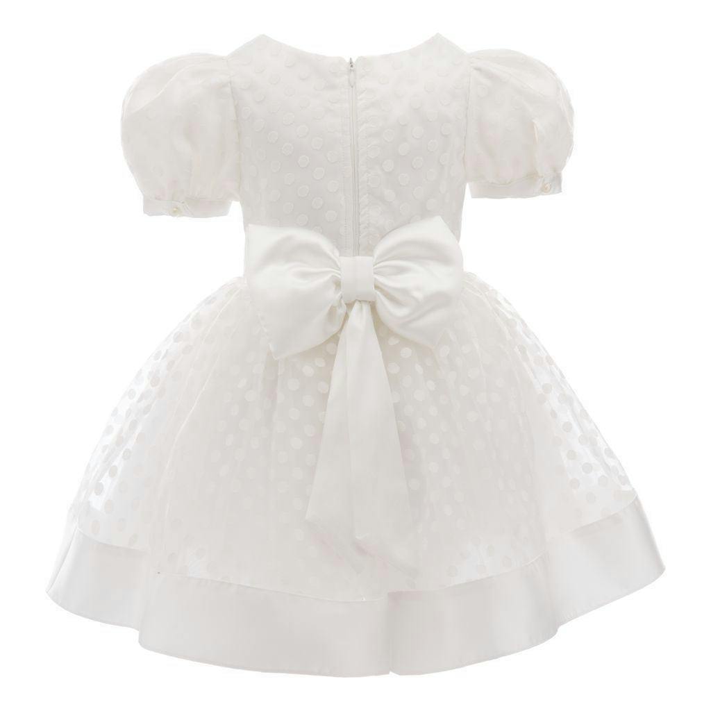 White Polka Dot Princess Dress