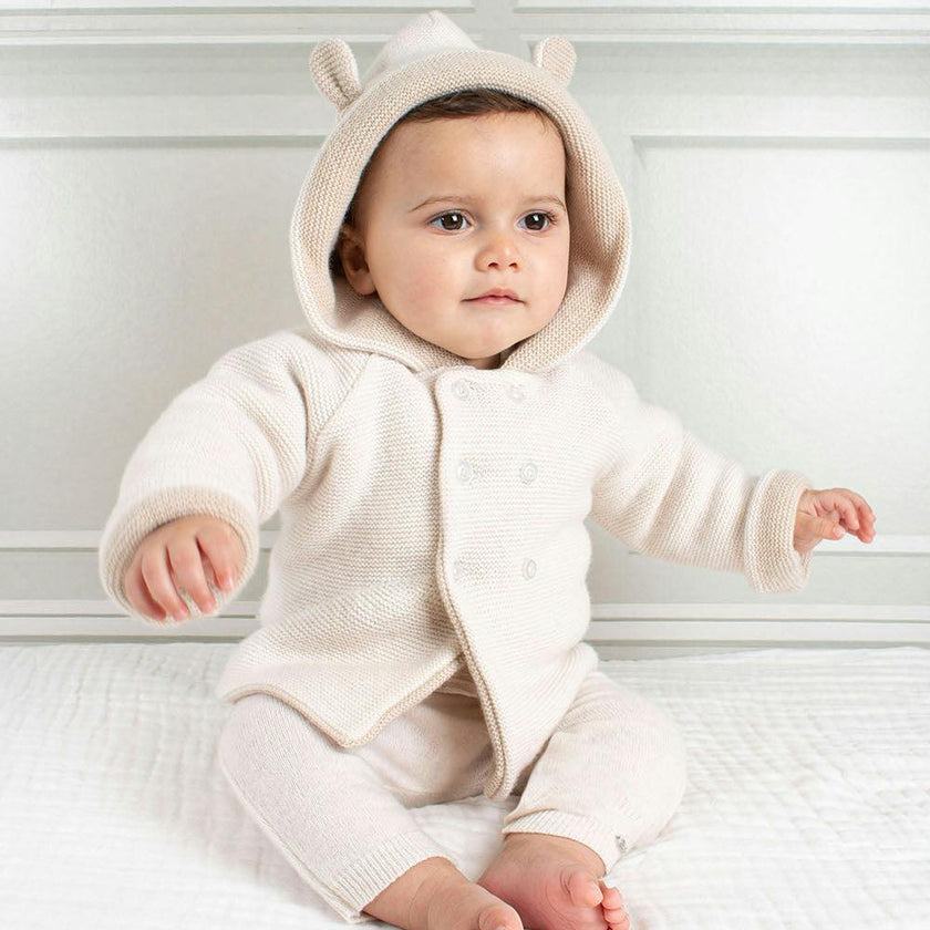 Baby Teddy Coat in Off White