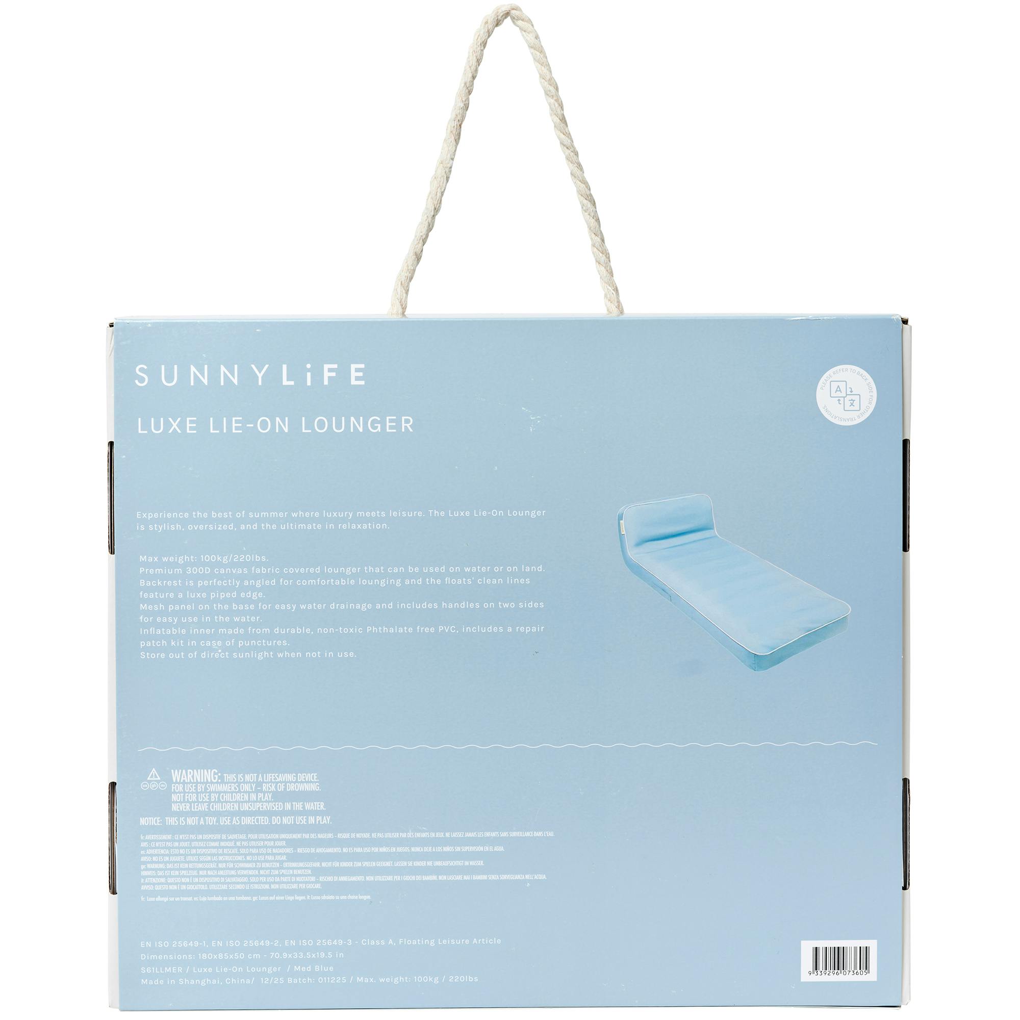Luxe Lie-On Lounger: La Mer Med Blue