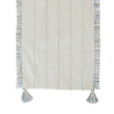 Silver Fringe Table Runner